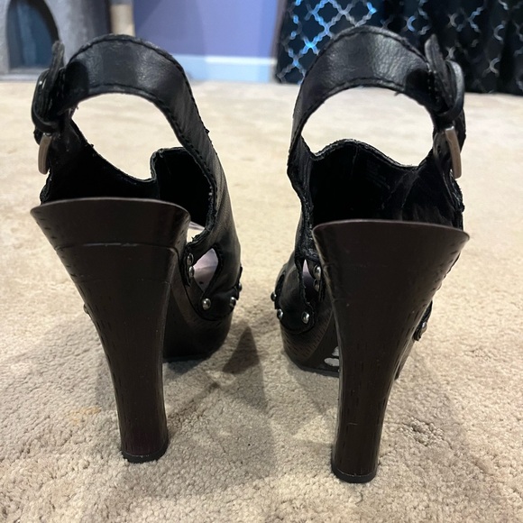 🚨3 for $15🚨 KENSIE GIRL open toe platform heels - Picture 3 of 5
